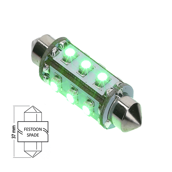 [CL-6010-GREEN] NauticLed F37-Navi-12-GREEN