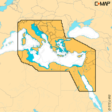 [SRM-EM-T-111-D-MS] C-MAP DISCOVER X - East Mediterranean