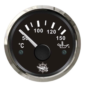[EU27.321.09] Osculati oil temperature gauge 50/150° black/glossy