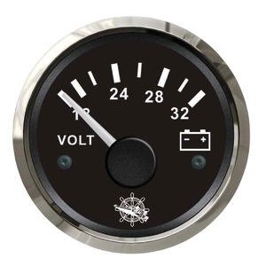 [EU27.321.15] Osculati voltmeter 18/32V black/glossy