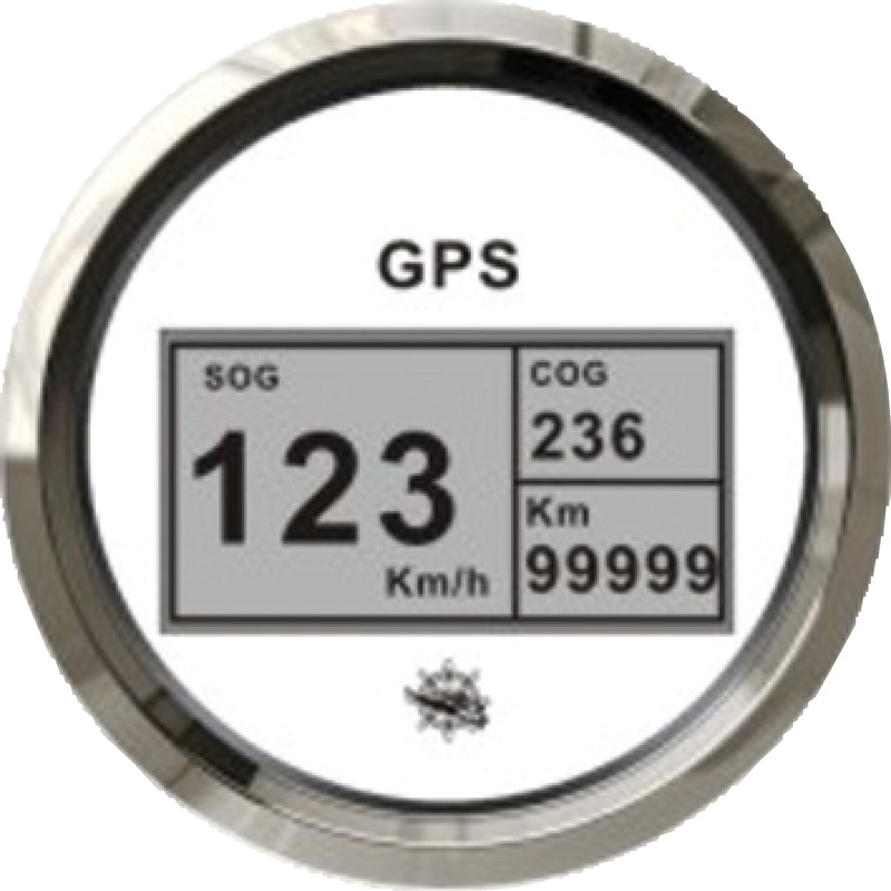 Osculati speedometer compass mile counter GPS white/glossy