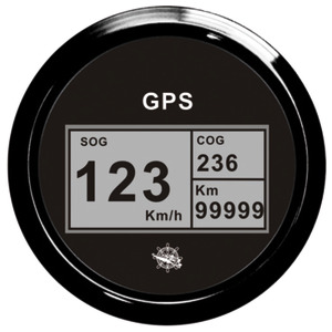 [EU27.781.02] Osculati speedometer compass mile counter GPS black/black