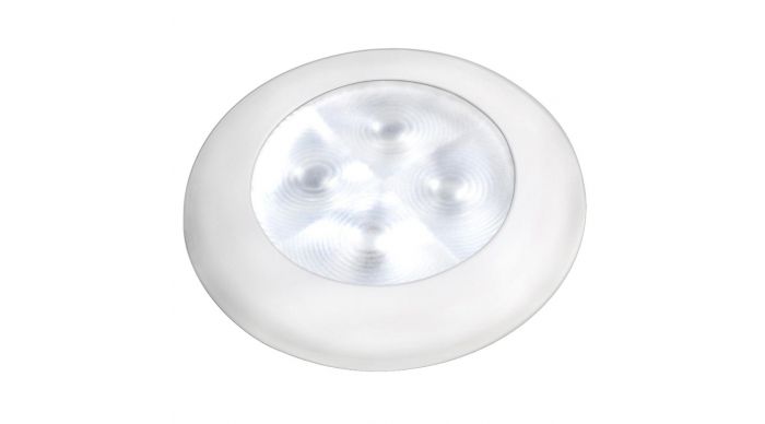Hella led rond sl warm wit - 24V - witte ring